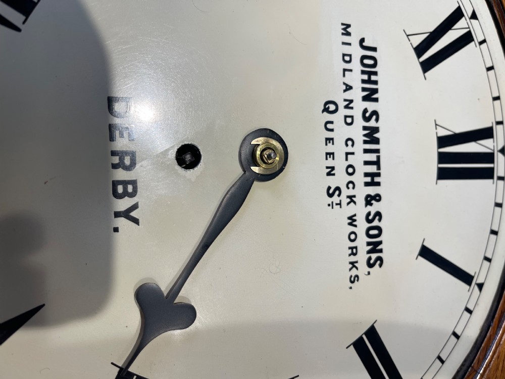 L.M.S. Stunning Fusee Railway Dial Wall Clock View X