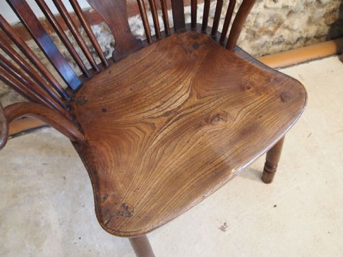CHAIR RARE GEORGE III WINDSOR ARMCHAIR C1800 - ADDITIONAL PHOTO 2