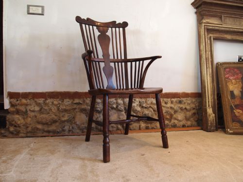 CHAIR RARE GEORGE III WINDSOR ARMCHAIR C1800 - ADDITIONAL PHOTO 5