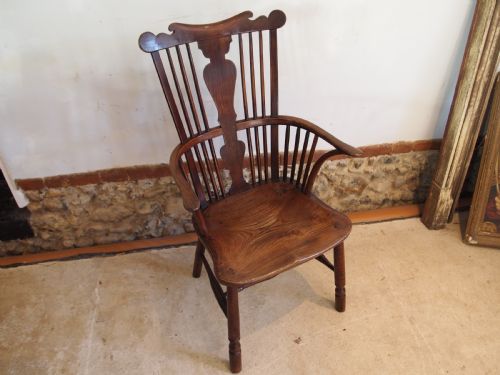 CHAIR RARE GEORGE III WINDSOR ARMCHAIR C1800 - ADDITIONAL PHOTO 7