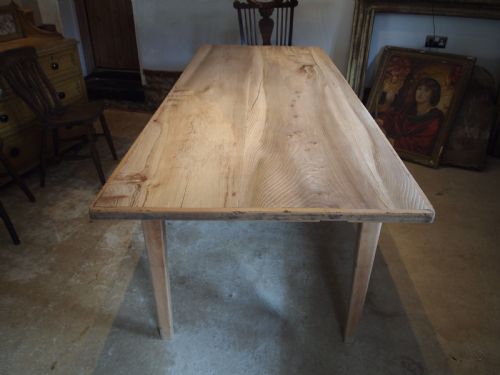 TABLE REFECTORY DINING FARMHOUSE FRENCH ELM C1900 - ADDITIONAL PHOTO 7