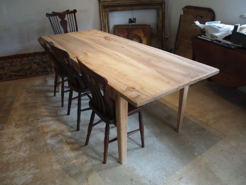 TABLE REFECTORY DINING FARMHOUSE FRENCH ELM C1900 - ADDITIONAL PHOTO 10