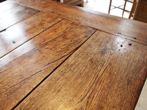 TABLE RARE GEORGE IV OAK REFECTORY FARMHOUSE C1800 - ADDITIONAL PHOTO 6