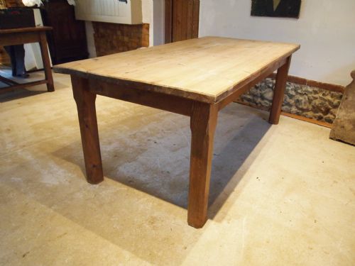 TABLE REFECTORY FARMHOUSE DINING SCRUB TOP EDWARDIAN C1910 - ADDITIONAL PHOTO 2