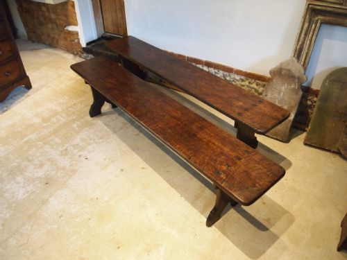 BENCHES FINE PAIR OF VICTORIAN OAK REFECTORY SETTLES C1890 - ADDITIONAL PHOTO 6