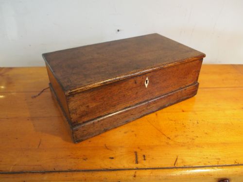 box george iii oak deed box c1770 - CATEGORY: ANTIQUE BOXES - DATED 18TH CENTURY