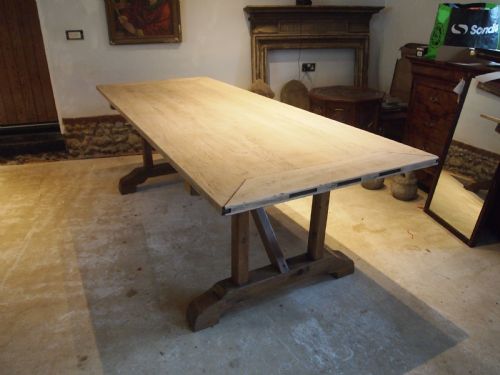 TABLE FRENCH OAK REFECTORY MONASTIC FARMHOUSE EDWARDIAN C1900 - ADDITIONAL PHOTO 7
