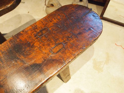 BENCH SETTLE PEW PAIR OF FRENCH CHESTNUT VICTORIAN C1890 - ADDITIONAL PHOTO 1