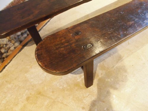 BENCH SETTLE PEW PAIR OF FRENCH CHESTNUT VICTORIAN C1890 - ADDITIONAL PHOTO 6
