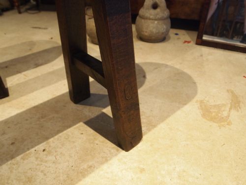 BENCH SETTLE PEW PAIR OF FRENCH CHESTNUT VICTORIAN C1890 - ADDITIONAL PHOTO 9