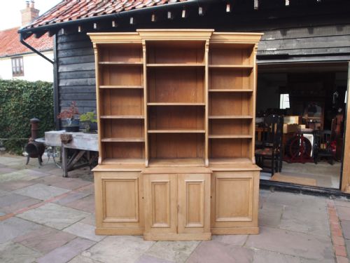 BOOKCASE STUNNING EARLY VICTORIAN PINE C1840 - ADDITIONAL PHOTO 1