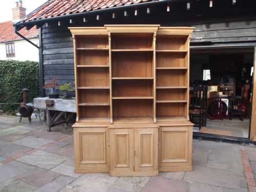 BOOKCASE STUNNING EARLY VICTORIAN PINE C1840 - ADDITIONAL PHOTO 3