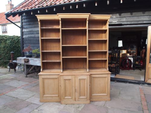 BOOKCASE STUNNING EARLY VICTORIAN PINE C1840 - ADDITIONAL PHOTO 14