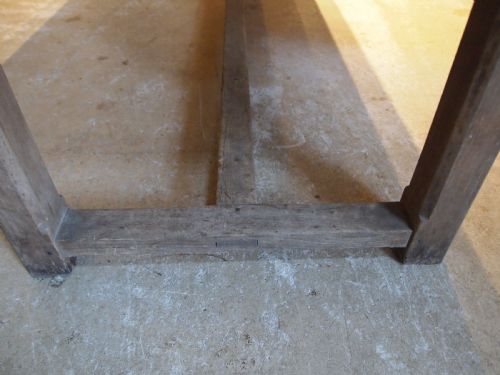 TABLE LARGE REFECTORY FARMHOUSE RARE SLIM SEATS 12 C1900 - ADDITIONAL PHOTO 8