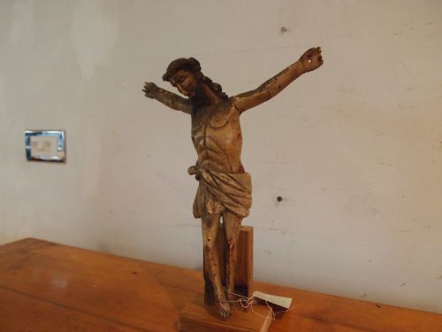 CARVED CORPUS CHRISTI 18TH CENTURY FIGURE C1750 - ADDITIONAL PHOTO 8