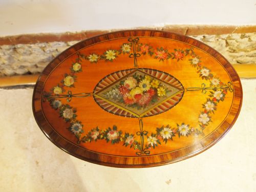 OUTSTANDING VICTORIAN EDWARDS AND ROBERTS SATINWOOD TABLE C1880 - ADDITIONAL PHOTO 9