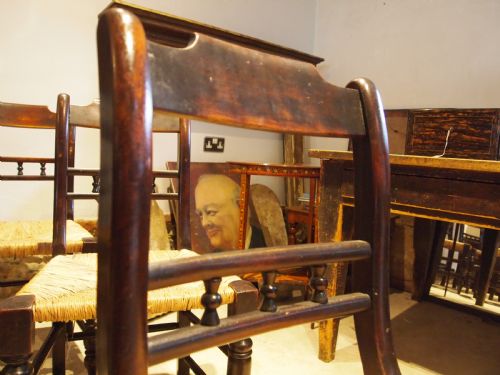 CHAIRS RARE SET OF 8 SUFFOLK BALL BACK DINING CHAIRS C1900 - ADDITIONAL PHOTO 6