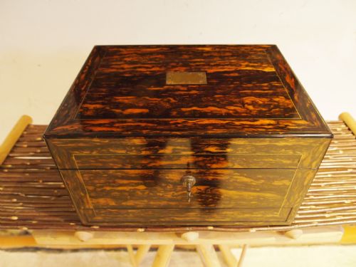 BOX VANITY OUTSTANDING RARE COROMANDEL WILLIAM NEAL 1863 - ADDITIONAL PHOTO 13