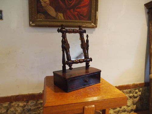 mirror folk art rare property of victor chinnery c1840 - CATEGORY: ANTIQUE MIRRORS - DATED VICTORIAN