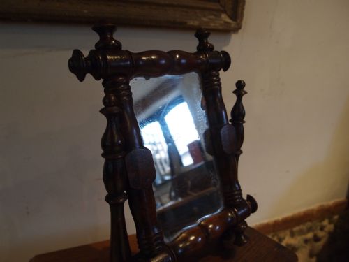 MIRROR FOLK ART RARE PROPERTY OF VICTOR CHINNERY C1840 - ADDITIONAL PHOTO 4