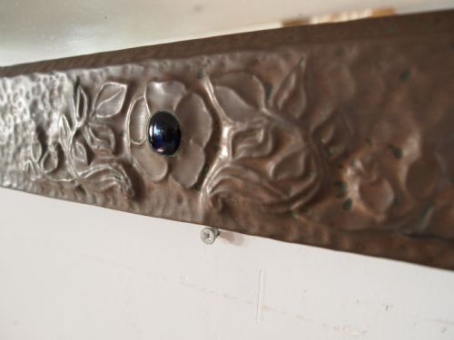 MIRROR ARTS AND CRAFTS COPPER C1900 - ADDITIONAL PHOTO 2