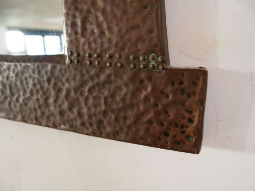 MIRROR ARTS AND CRAFTS COPPER C1900 - ADDITIONAL PHOTO 8
