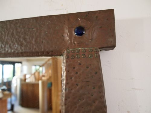 MIRROR ARTS AND CRAFTS COPPER C1900 - ADDITIONAL PHOTO 9