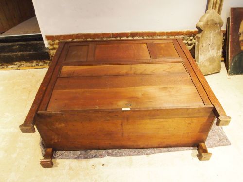 BENCH LIBERTY CO OAK SETTLE PEW ARTS AND CRAFTS C1900 - ADDITIONAL PHOTO 8
