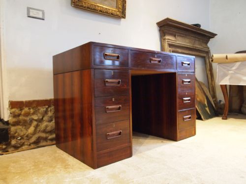 DESK RARE ART DECO ROSEWOOD C1930 - ADDITIONAL PHOTO 7