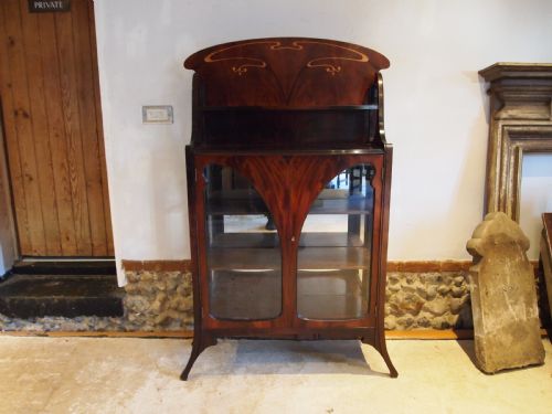 CABINET DISPLAY FINE ART NOUVEAU LOUIS MAJORELLE MANNER C1890 - ADDITIONAL PHOTO 11