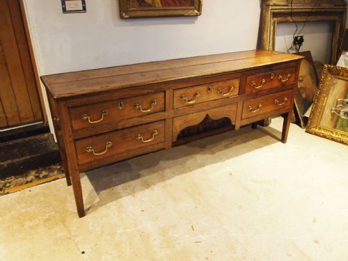 dresser very rare solid elm george iii c1770 - CATEGORY: ANTIQUE SIDEBOARDS - DATED GEORGIAN