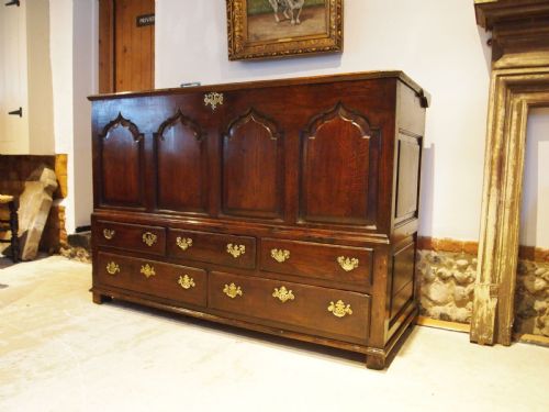 mule chest of drawers stunning george iii oak c1770 - CATEGORY: ANTIQUE CHESTS - DATED 18TH CENTURY