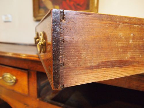 DRESSER STUNNING GEORGE III OAK POT BOARD BASE C1790 - ADDITIONAL PHOTO 11