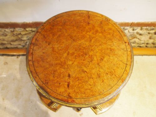 THE HOLKHAM HALL LIBRARY TABLE BURR WALNUT PARCEL GILT STUNNING C1870 - ADDITIONAL PHOTO 9