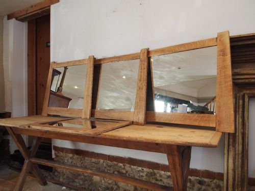 mirrors rare set of 4 arts and crafts oak liberty manner c1904 - CATEGORY: ANTIQUE MIRRORS - DATED EDWARDIAN