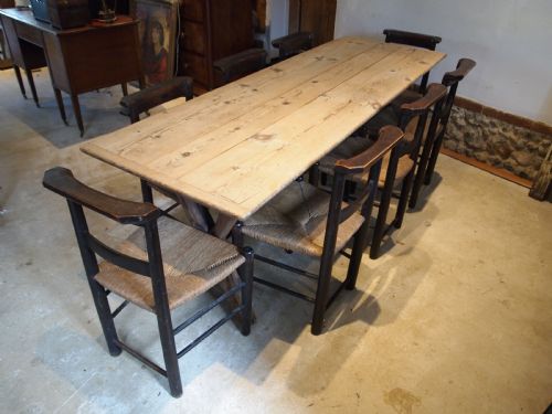 TABLE RARE GEORGE IV REFECTORY TAVERN FARMHOUSE DINING PINE C1820 - ADDITIONAL PHOTO 5
