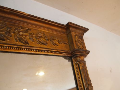 MIRROR REGENCY GILDED COUNTRY HOUSE C1820 - ADDITIONAL PHOTO 4
