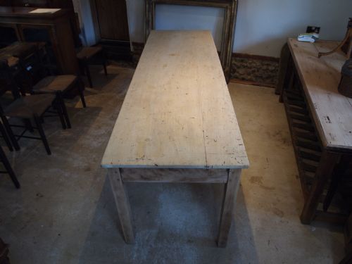 TABLE REFECTORY FARMHOUSE DINING LARGE SEATS 10 BEECH C1890 - ADDITIONAL PHOTO 11