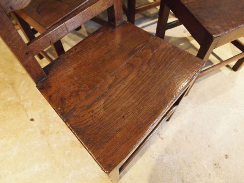 CHAIRS RARE SET OF SIX WELSH OAK DINING FARMHOUSE C1800 - ADDITIONAL PHOTO 2