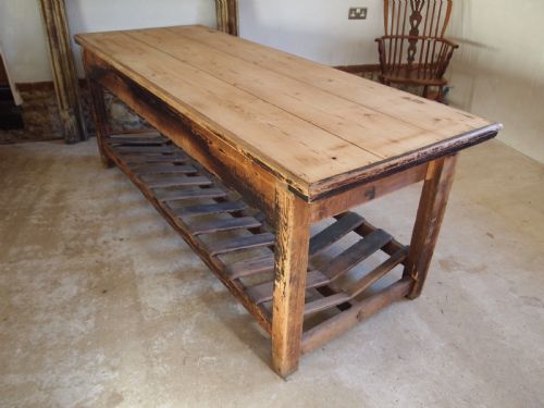 table stunning drapers table prep refectory table c1880 - CATEGORY: ANTIQUE TABLES - DATED 1880