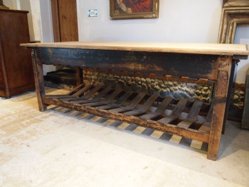 TABLE STUNNING DRAPERS TABLE PREP REFECTORY TABLE C1880 - ADDITIONAL PHOTO 2