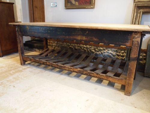 TABLE STUNNING DRAPERS TABLE PREP REFECTORY TABLE C1880 - ADDITIONAL PHOTO 8