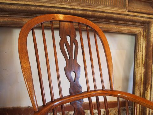 CHAIR ARMCHAIR VICTORIAN WINDSOR ASH ELM C1860 - ADDITIONAL PHOTO 4
