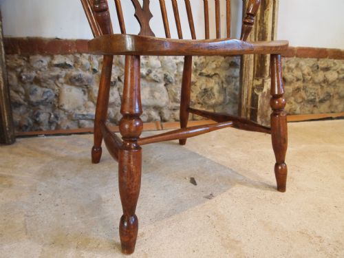 CHAIR ARMCHAIR VICTORIAN WINDSOR ASH ELM C1860 - ADDITIONAL PHOTO 5