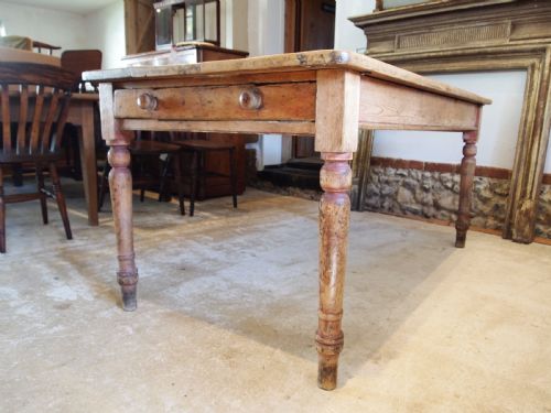 TABLE VICTORIAN PINE REFECTORY FARMHOUSE DINING C1840 - ADDITIONAL PHOTO 4