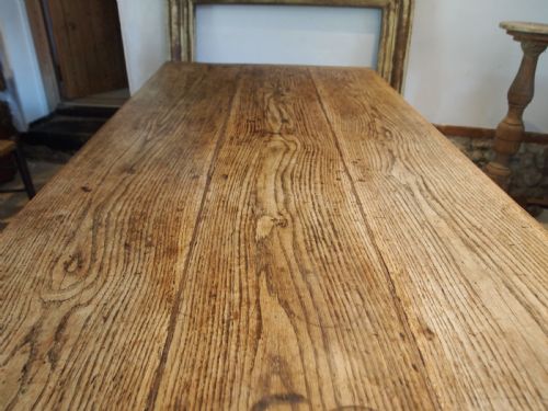 TABLE OAK REFECTORY FARMHOUSE DINING GEORGE III OUTSTANDING C1780 - ADDITIONAL PHOTO 1