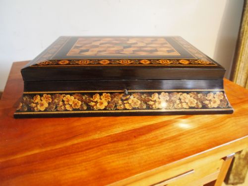 FINE TUNBRIDGE WARE BOX BY THOMAS BARTON C1870 - ADDITIONAL PHOTO 5