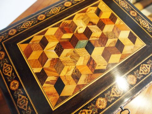 FINE TUNBRIDGE WARE BOX BY THOMAS BARTON C1870 - ADDITIONAL PHOTO 8