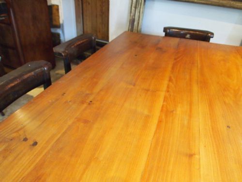 TABLE STUNNING REFECTORY FARMHOUSE FRENCH CHERRY WOOD C1870 - ADDITIONAL PHOTO 3