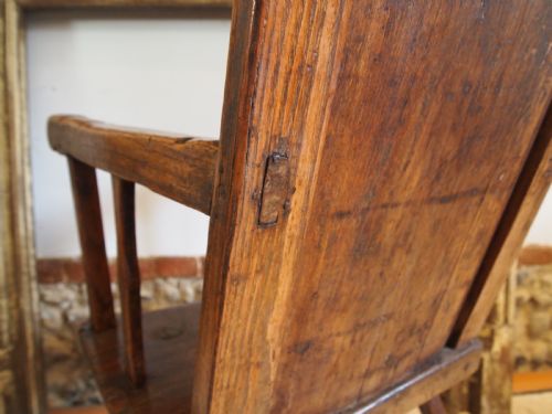 CHAIR STUNNING PRIMITIVE GEORGE III CUMBRIAN ARMCHAIR C1780 - ADDITIONAL PHOTO 5